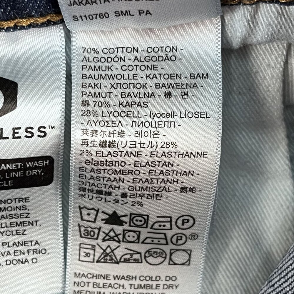 Levis 511 Mens Jeans 31x32 Blue Slim Straight Mid Rise Premium Distressed - Picture 5 of 11